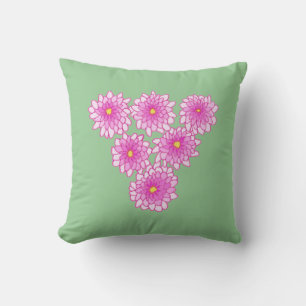Rosa Morsa Flowers Chrysanthemums Pillows Kudde
