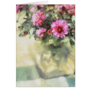Rosa Morsa Hälsningskort
