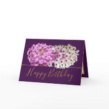 Rosa Morsa & White Orchids Blommigt Bouquet Birthd