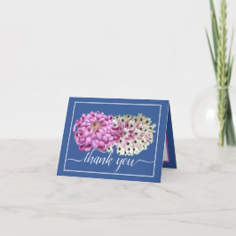 Rosa Morsa & White Orchids Blommigt Chic Tack Kort