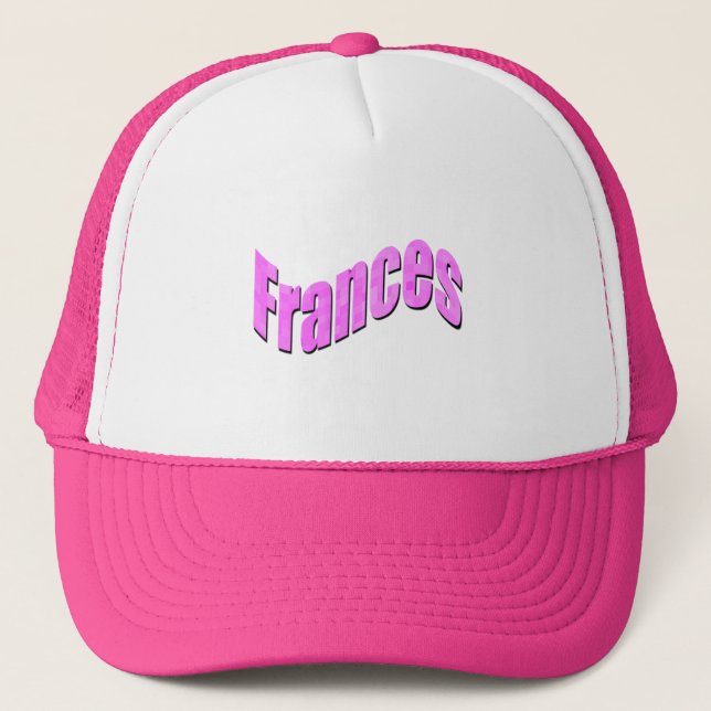 Rosa Mosaic Frances Namn, Truckers Hat Keps (Framsida)
