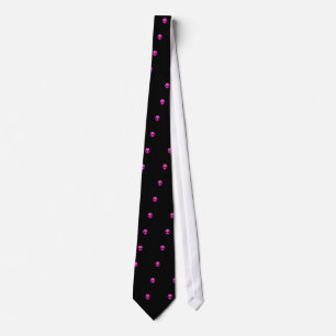 Rosa mosaisk skalle slips