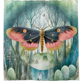 Rosa Moth Forest Night