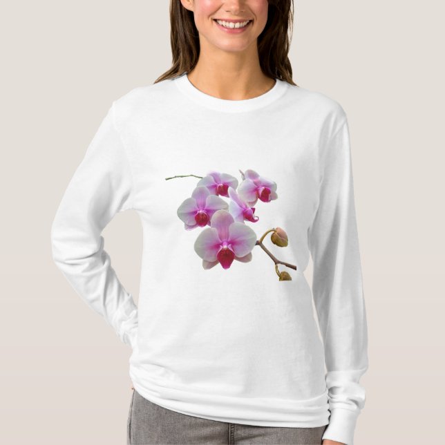 Rosa Moth Orchids - Phalaenopsis T-shirt (Framsida)