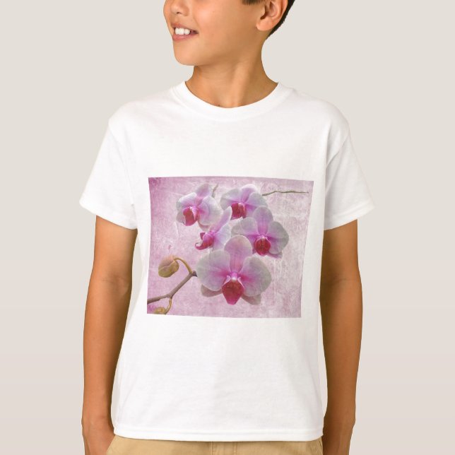 Rosa Moth Orchids - Phalaenopsis T-shirt (Framsida)