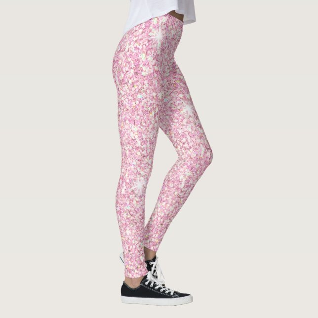Rosa Moukling Glitter Glam Leggings (Höger)