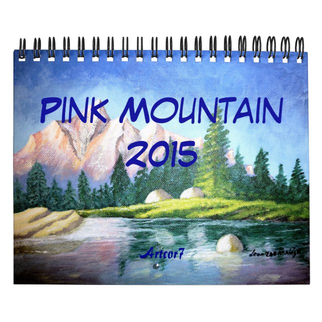 Rosa Mountain Painting 2016 Calendar Small 2 Page Kalender (Omslag)