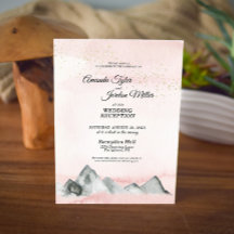 Rosa Mountainbröllopsfest