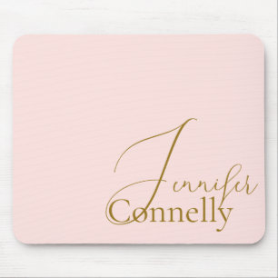Rosa Mouse Pad i skript Serif Musmatta
