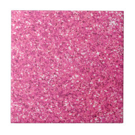 Rosa mousserande glitter mönster kakelplatta
