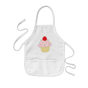 Rosa muffin barnförkläde