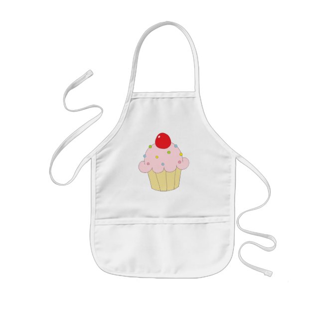Rosa muffin barnförkläde (Framsidan)