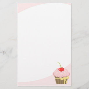 Rosa muffin brevpapper