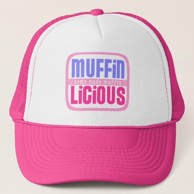 Rosa Muffinlicious hatt Keps (Framsida)