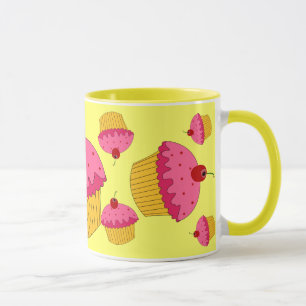 Rosa muffins mugg