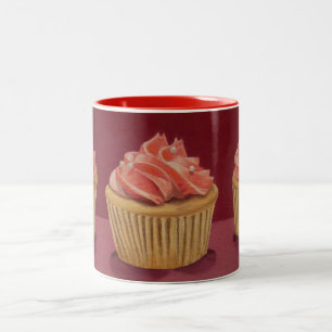 Rosa muffinsmugg Två-Tonad mugg