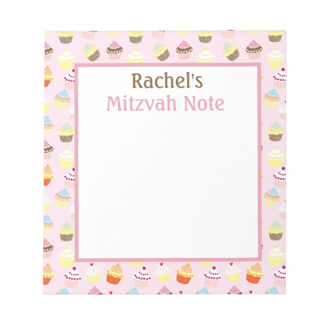 Rosa Muffinss Mitzvah Note Girls, Anteckningsblock (Framsida)