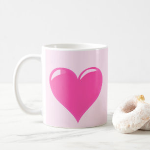 Rosa Mugg med hjärta