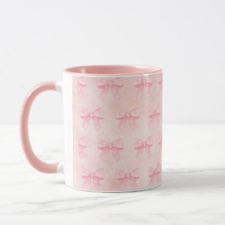 Rosa mugg med rosa slingor