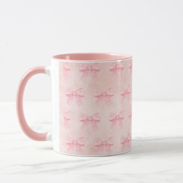 Rosa mugg med rosa slingor (Vänster)