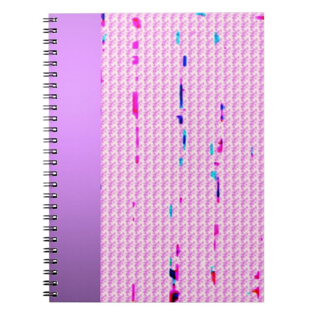 Rosa Multi Färg Sprinkles bärbar dator Anteckningsbok Med Spiral (Framsidan)