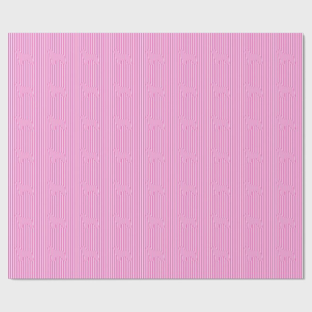 Rosa multifärgad Newfoundlandshund presentinslag Presentpapper (Platt)