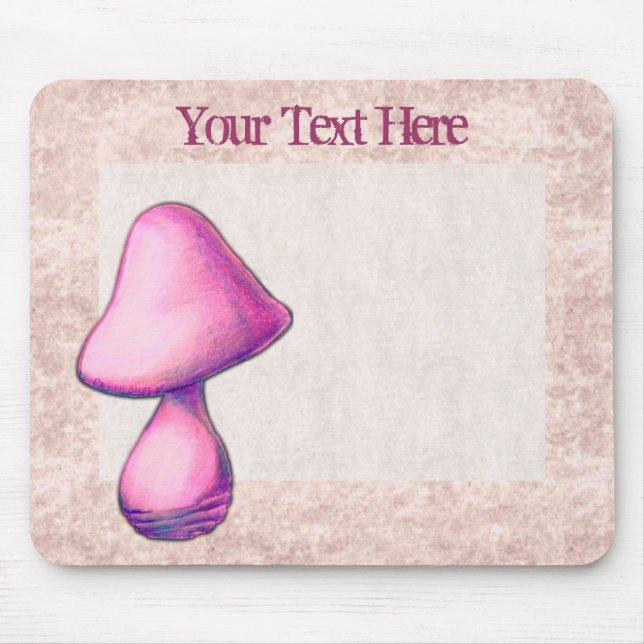 Rosa Mushroom Mousepad Musmatta (Framsidan)