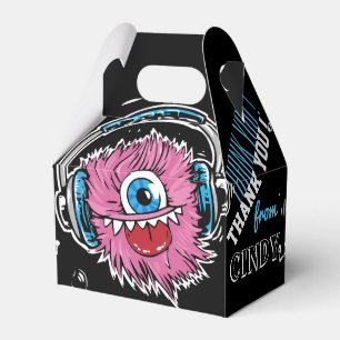 Rosa Music Monster med hörlurarnas favoritruta Presentaskar