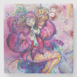 ROSA MUSICAL CLOWN UNDERLÄGG STEN