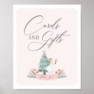 rosa muskler, babyduschkort och presentkort poster