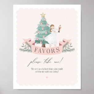 rosa muskler för babyduschförmånstecken poster