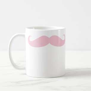 Rosa Mustache Coffee Beverage Mugg