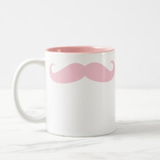 Rosa Mustache Coffee Beverage Mugg