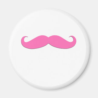 Rosa Mustache Humor Skapar din egen Magnet