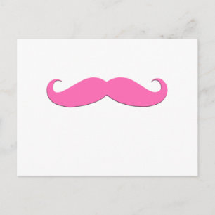 Rosa Mustache Humor Skapar din egen Vykort