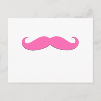 Rosa Mustache Humor Skapar din egen Vykort