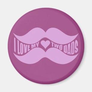 Rosa Mustacher anpassningsbar magnet