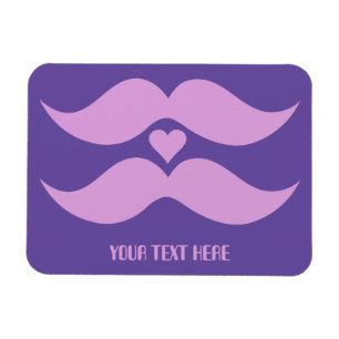 Rosa Mustacher anpassningsbar magnet