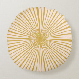  Rosa Mustard Wheel Rund Kudde