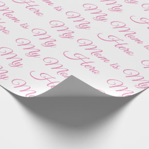 Rosa My Mamma är My Hero Script Mor's Day Presentpapper
