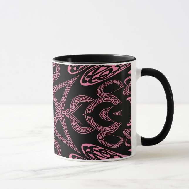 Rosa mysteri Gotham monogram K Mugg (Höger)