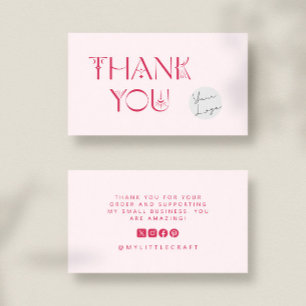 Rosa Mystical Tack Small Business Branding Visitkort