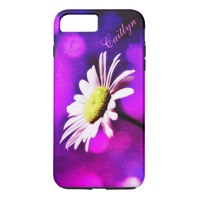 Rosa N Ametyst Daisy iPhone 7+ fodral *Anpassa Case-Mate iPhone Skal (Baksida)