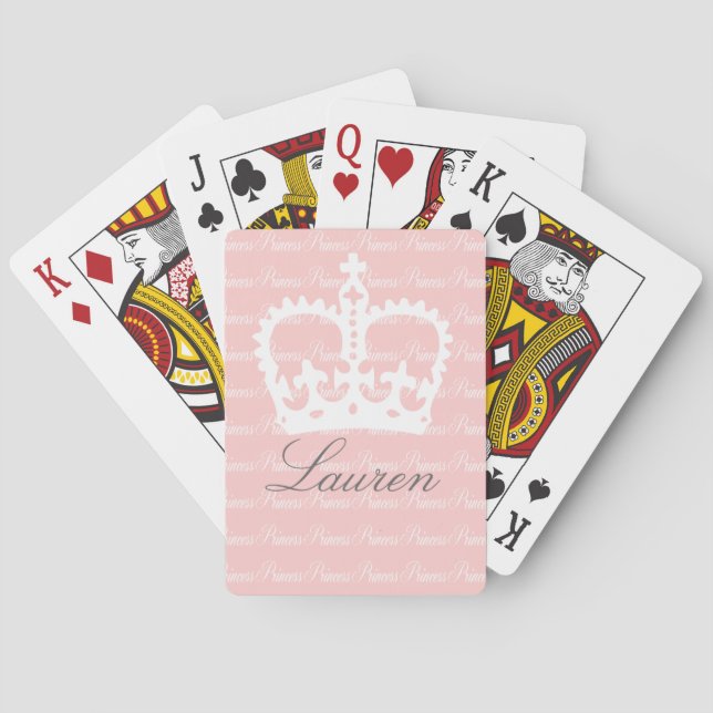 Rosa-n-White Princess Casinokort (Baksidan)