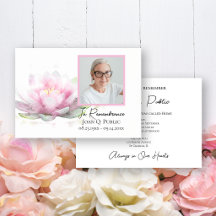 Rosa Näckros Blomma Dödsdag Minnesmärke
