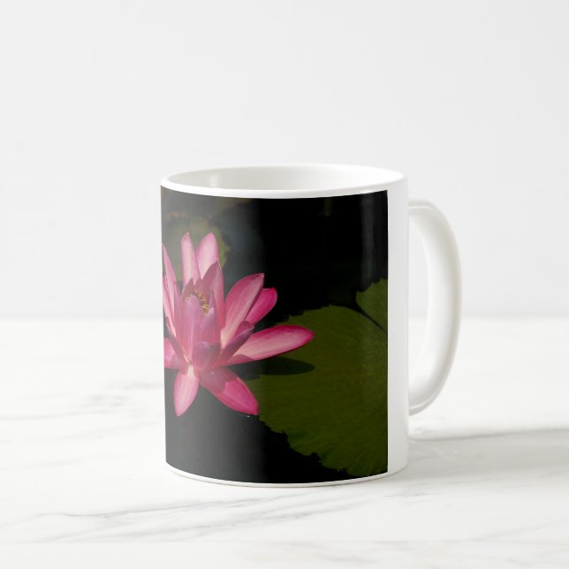 Rosa näckros kaffemugg (Framsida höger)