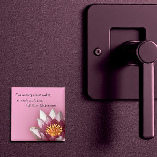 Rosa näckros magnet