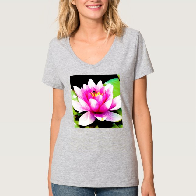Rosa näckros t-shirt (Framsida)