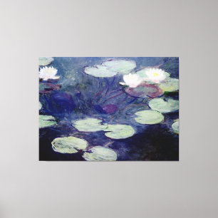 Rosa näckrosor: 1897-99 av Monet Canvastryck
