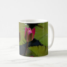 Rosa näckrosor kaffemugg